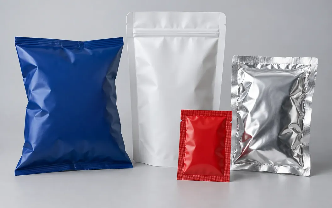 Bolsas tipo almohada y bolsas hechas en máquinas formadoras, llenadoras y selladoras